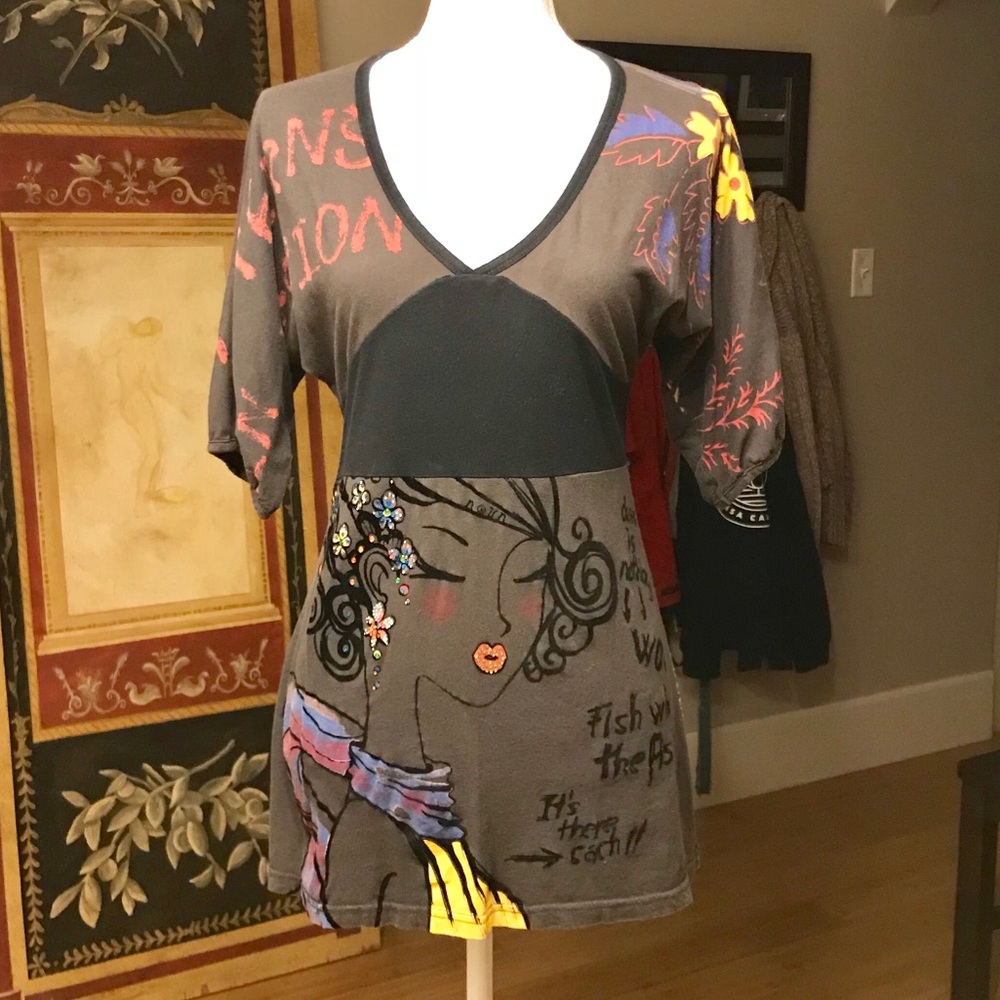 Adore Deep V-Neck Top